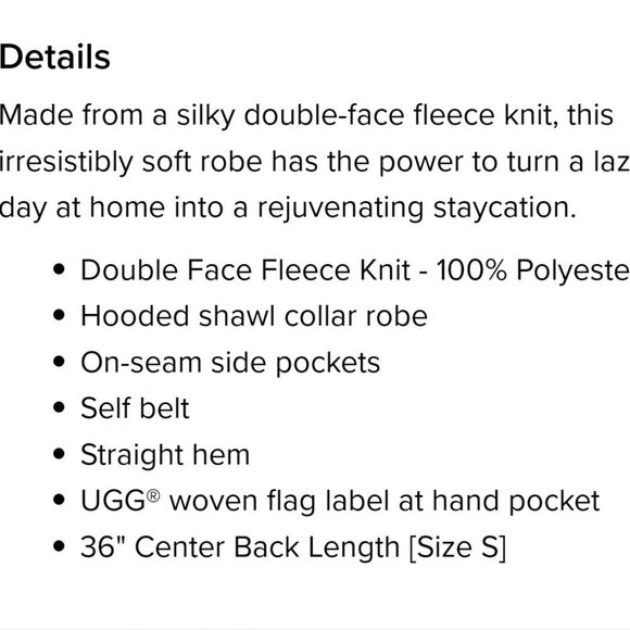 Ugg Miranda Robe- Pink - Picture 4 of 6